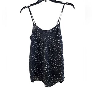 Weavers Black Tank Top Blouse Bird Design 2000s 2010s Women's XS
